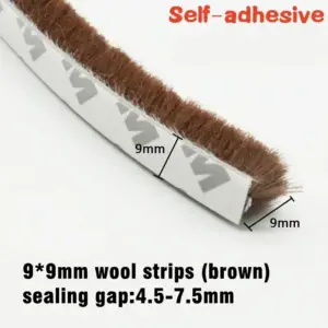 Self-Adhesive Brush Strip Weather Seal 5M/10M 35 S1f614bc612344af29fe2b3b023d61736m