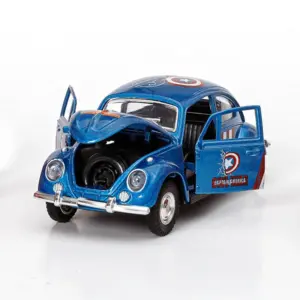 Vibrant Red Diecast Vintage Car Model 20 S1f7d848b3aac414294f3bdd9079c56daj