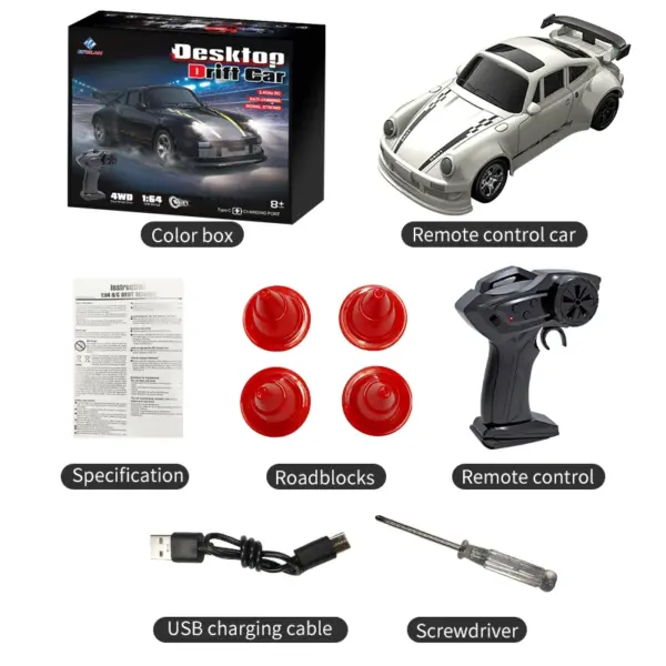 1:64 Scale KF20 Remote Control Drift Car - Image 8