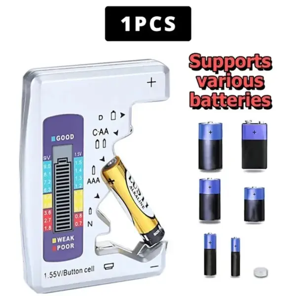 Digital Battery Capacity Tester for AA AAA C D 9V - Image 3