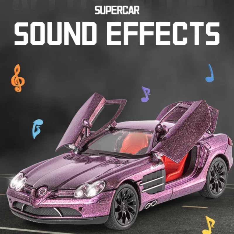 1:24 Scale Purple Mercedes-Benz SLR Stirling Moss Model 4 1:24 Scale Purple Mercedes-Benz SLR Stirling Moss Model - Image 4