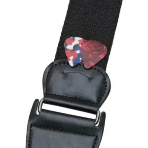 Adjustable Black Guitar Strap with Pick Holder 6 S21a5f38661b44731a4bc2f5c8d2be823v 3
