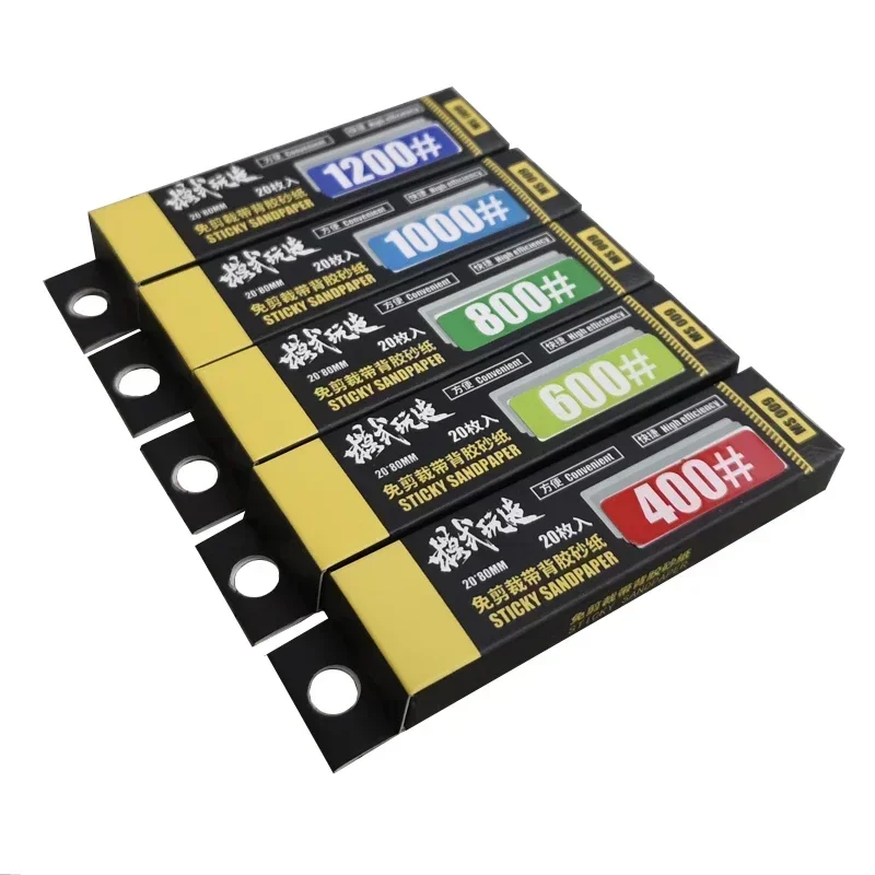 Sticky Sandpaper Set 20 Sheets 400-1200 Grit 5 Sticky Sandpaper Set 20 Sheets 400-1200 Grit - Image 5