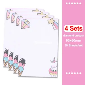 Rainbow Unicorn Memo Pad with 50 Sheets 38 S226cc0299e6d4acb9fbc3df445c50dc4r