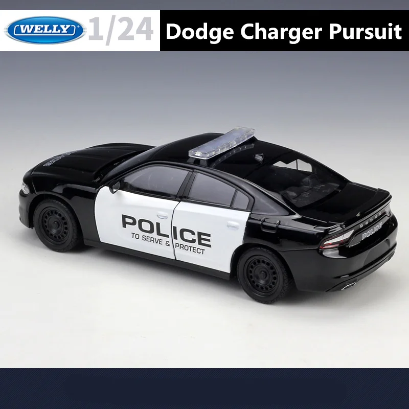 WELLY 1:24 Alloy 2016 Dodge Charger Police Car 5 WELLY 1:24 Alloy 2016 Dodge Charger Police Car - Image 5