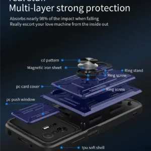 Xiaomi 11T 11T Pro Magnetic Ring Phone Case 13 S22e48b5f64a548bba9a4d4c2aabfdfd2D