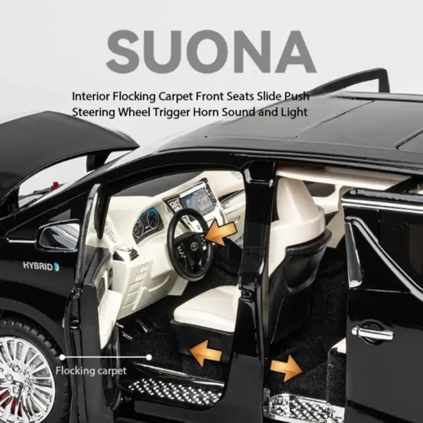 1/18 Scale Diecast Alphard MPV Model Car - Image 6