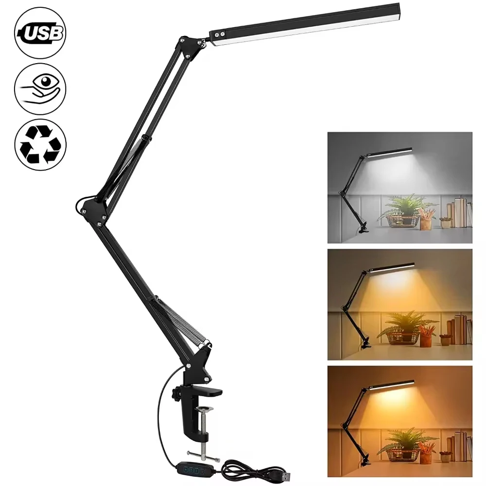 Dimmable 10W LED Desk Lamp with Clamp 4 Dimmable 10W LED Desk Lamp with Clamp - Image 4