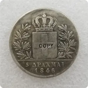 Greece 5 Drachmai Coins Replica Set 12 S2344417fab4240e0928f703cac5883ffM 1