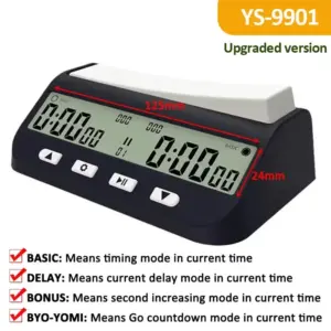 Professional Digital Chess Timer YS-9901/YS-902 14 S23b65fc4c15e4622b225e543a7dc087fy