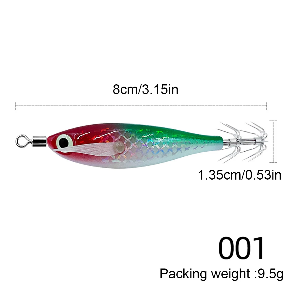 Luminous Squid Fishing Lure 8cm for Anglers 6 Luminous Squid Fishing Lure 8cm for Anglers - Image 6