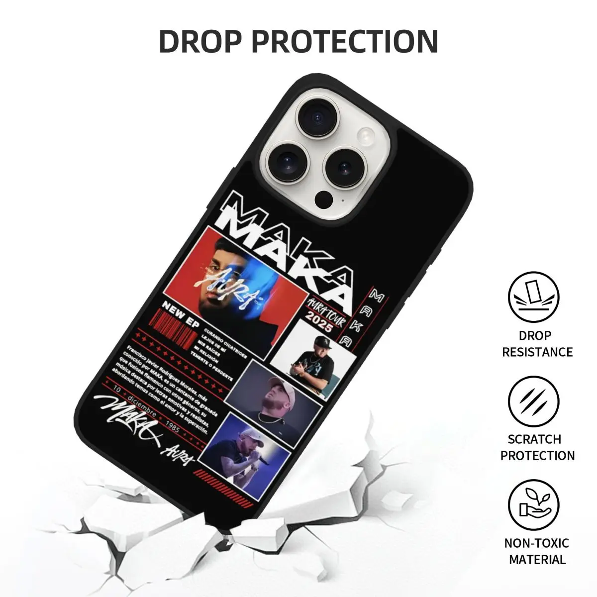 Maka Aura 2025 Tour Phone Case for iPhone 15 Pro 5 Maka Aura 2025 Tour Phone Case for iPhone 15 Pro - Image 5