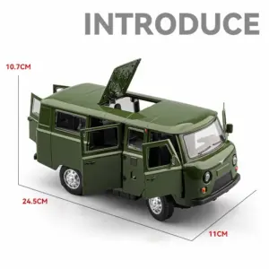Russian UAZ Traveler Bus 1:18 Scale Model 10 S24a8a3854a2348b998c9ec06275718e3X