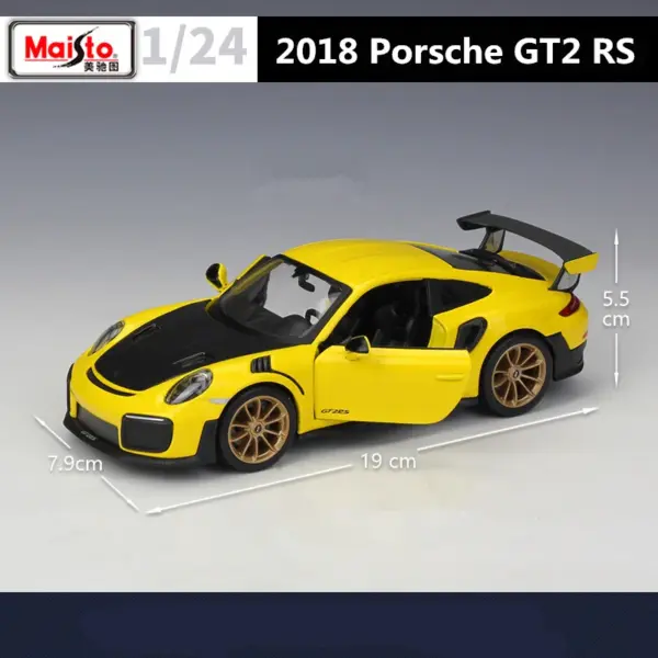 Maisto 1:24 Scale Porsche 911 GT2 RS Model - Image 4