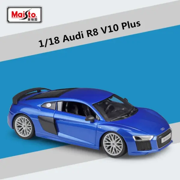 1:18 Scale Audi R8 V10 Plus Diecast Model - Image 8