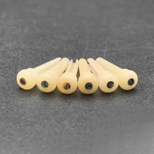 Natural Bone Bridge Pins Set for Acoustic Guitar 11 S259bf0e5d8044e30ae41c098819af1edd
