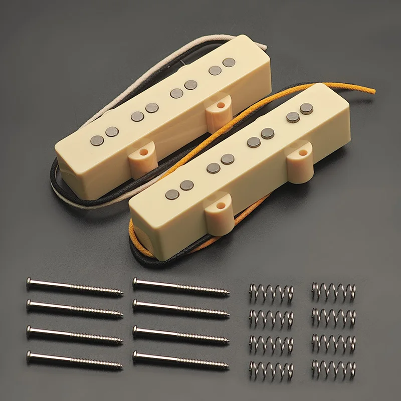 Open Alnico 5 Jazz JB Bass Pickup for Bass Guitars 6 Open Alnico 5 Jazz JB Bass Pickup for Bass Guitars - Image 6