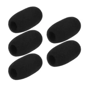 Black Mini Microphone Windscreens Pack of 5 13 S265ce05e63f54132bc4d94b2aafead12r