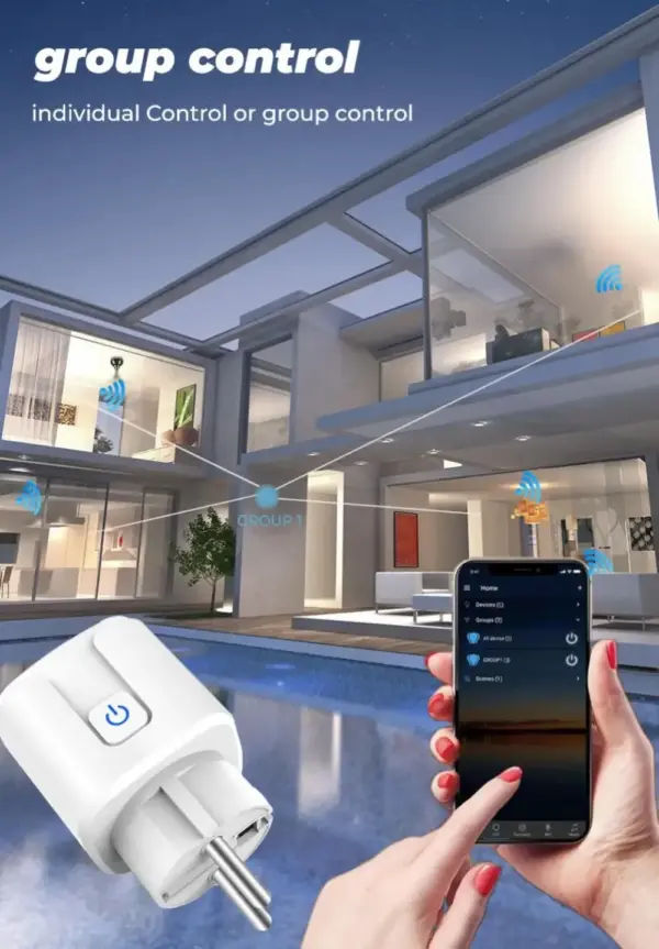 JSPTEC Tuya Zigbee Smart Plug EU 16A/20A - Image 6
