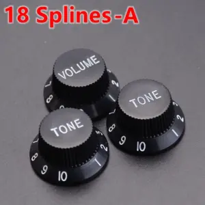 Stratocaster Control Knob Set - 18/24 Spline 37 S26adac8ef4d541ed8951d9ff67274ae3g