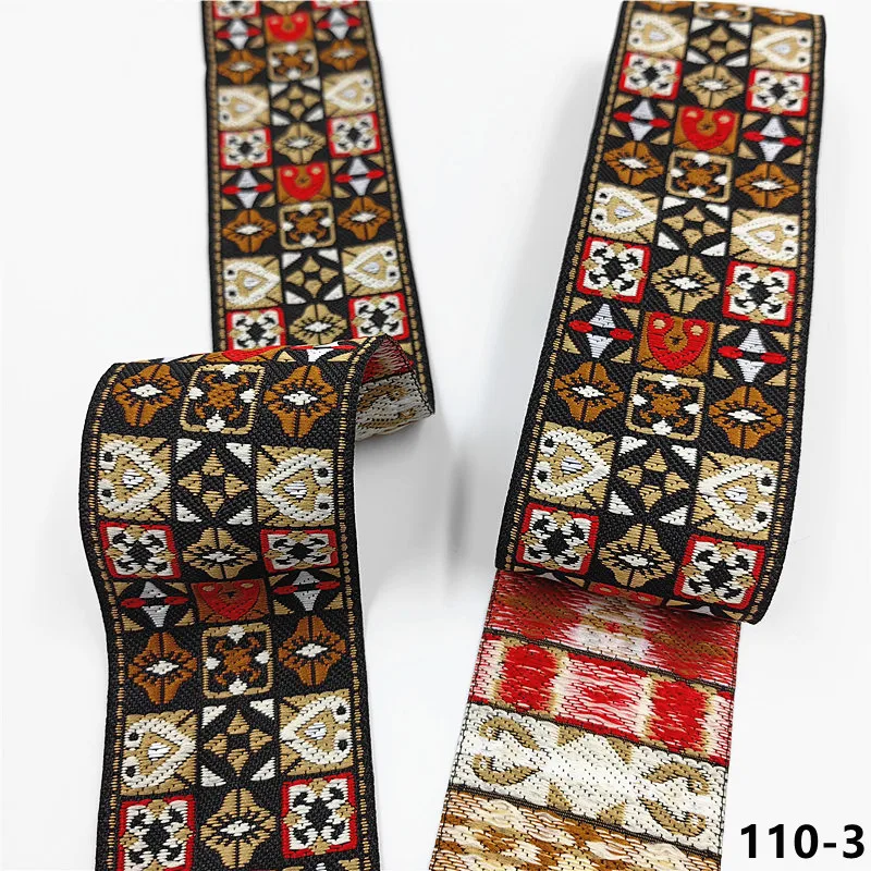 Vibrant 5cm Jacquard Ribbons - 7 Meters 17 Vibrant 5cm Jacquard Ribbons - 7 Meters - Image 17