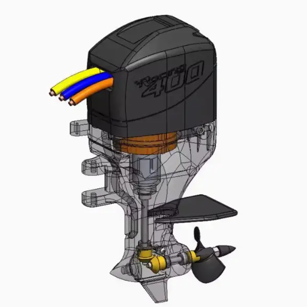 1:8 Scale High-Performance Outboard Motor Model - Image 2