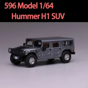 1/64 Scale Metallic Gray Hummer H1 Model Car