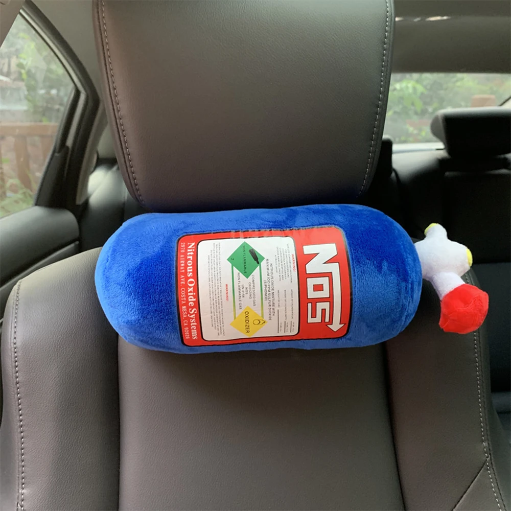 NOS Style Plush Pillows for Car Decor 3 NOS Style Plush Pillows for Car Decor - Image 3