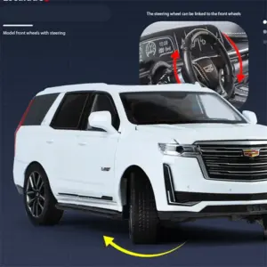 1:24 Black Luxury SUV Diecast Model Car 14 S29412933df5c4cf1bfc2d81adb792e2bY