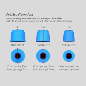 Memory Foam Ear Tips for In-Ear Headphones 11 S2979bd1d4bab48ed8fc2ad1f2aa55a33b