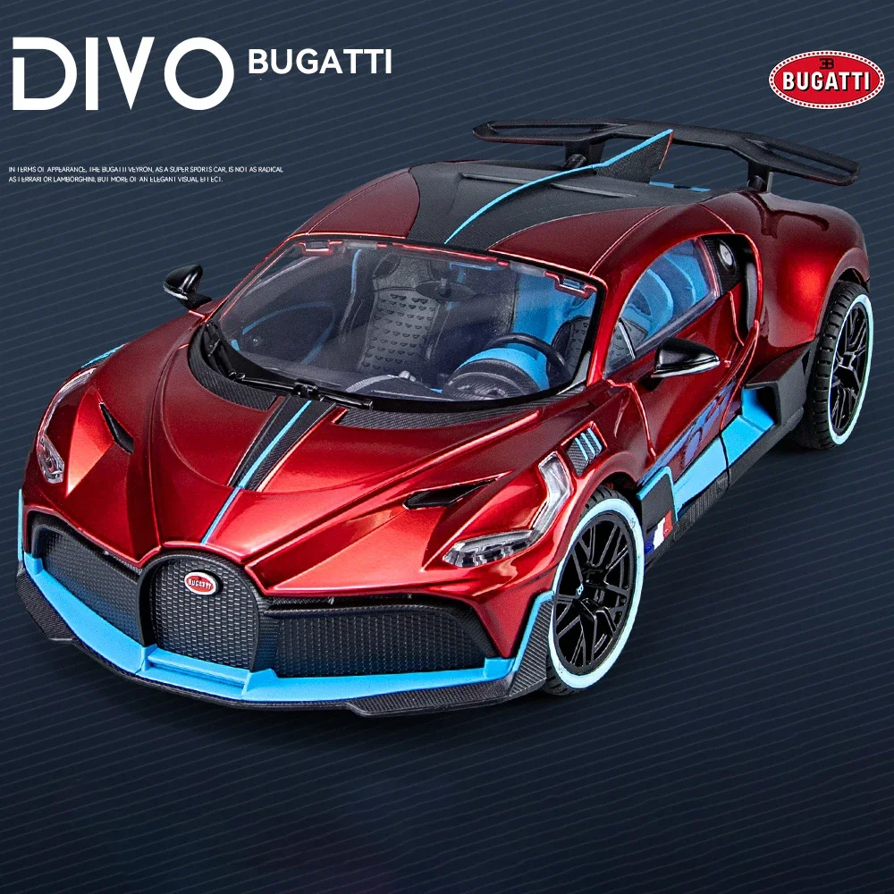 1:18 Bugatti Divo Diecast Model Black Blue 8 1:18 Bugatti Divo Diecast Model Black Blue - Image 8