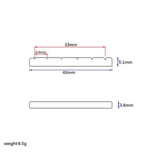 42mm/43mm Slotted Brass String Nut for Bass 12 S29bdc49a60d84d0d97ba484547338463k