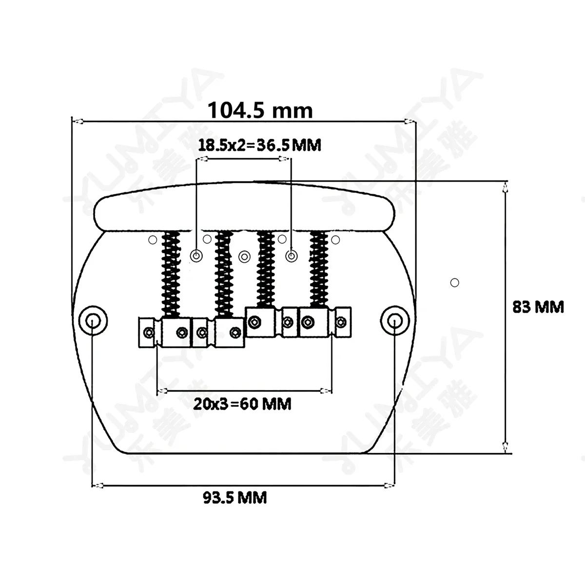 4-String Bass Guitar Musicman Type Bridge 6 4-String Bass Guitar Musicman Type Bridge - Image 6