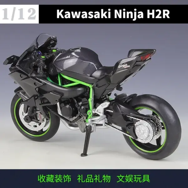 1:12 Scale Kawasaki Ninja H2 R Diecast Model - Image 3