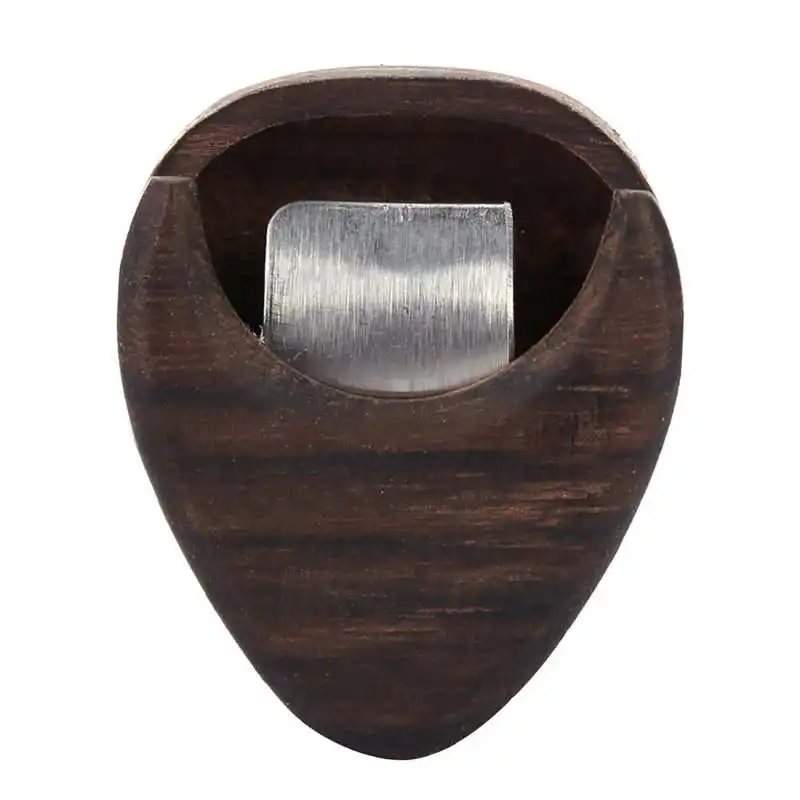 Heart-Shaped Rose Wood Guitar Pick Holder 6 Heart-Shaped Rose Wood Guitar Pick Holder - Image 6
