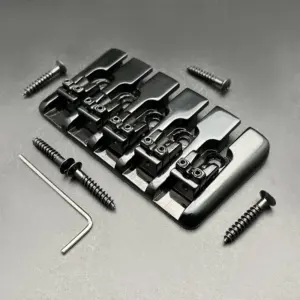 Vintage 5-String Bass Bridge in Chrome, Black, Gold 15 S2a42b6fa9af44665b2134c93df4099db8