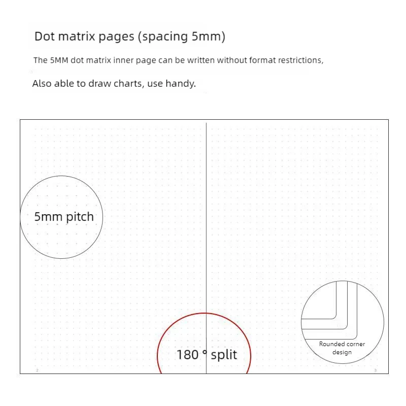 A5 Dotted Notebook with PU Leather Cover 5 A5 Dotted Notebook with PU Leather Cover - Image 5