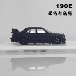 Benz 190E W201 1:64 Diecast Model in Black 11 S2a99436d9dee4eb88b92c4689726d792v
