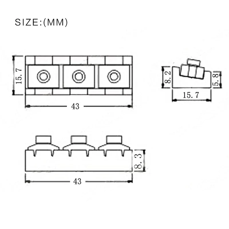 12 Electric Guitar Locking Nuts for Tremolo Bridges 5 12 Electric Guitar Locking Nuts for Tremolo Bridges - Image 5