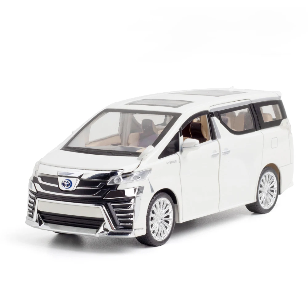 1:24 Scale White Toyota Vellfire Diecast Model 6 1:24 Scale White Toyota Vellfire Diecast Model - Image 6