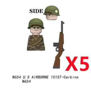 101st Airborne Building Block Set with Soldiers