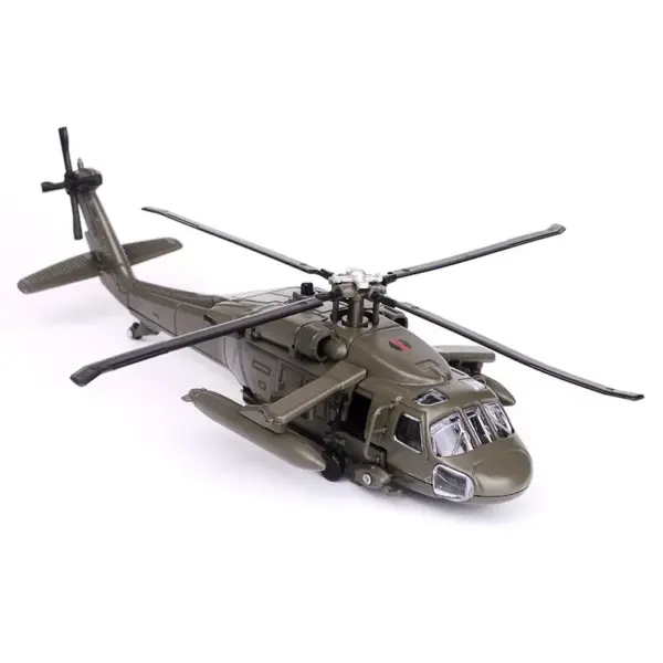 Huaiyi J64-3 Black Hawk Helicopter Alloy Model - Image 4