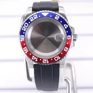 40mm Waterproof Watch Case with Rubber Strap 44 S2ba6ac4908bb46ddb65f3e54e0c44eb8q