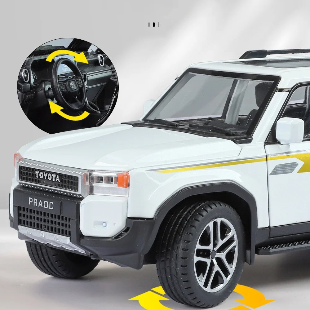 1:24 Diecast Land Cruiser Prado Model Car 5 1:24 Diecast Land Cruiser Prado Model Car - Image 5