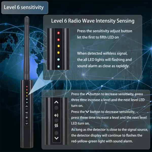 G728 Anti-Spy RF Signal Detector Device - Image 3
