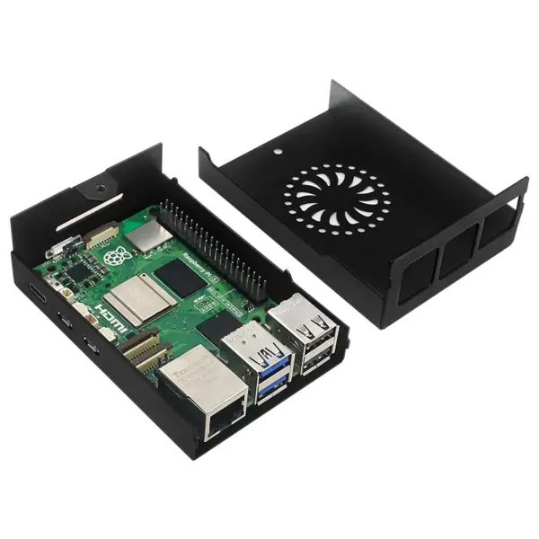 Raspberry Pi 5 Aluminum Case with Cooler - Image 4
