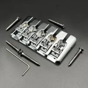 Vintage 5-String Bass Bridge in Chrome, Black, Gold 16 S2cc657065cfe4fcb904ed8340a6ea73b1