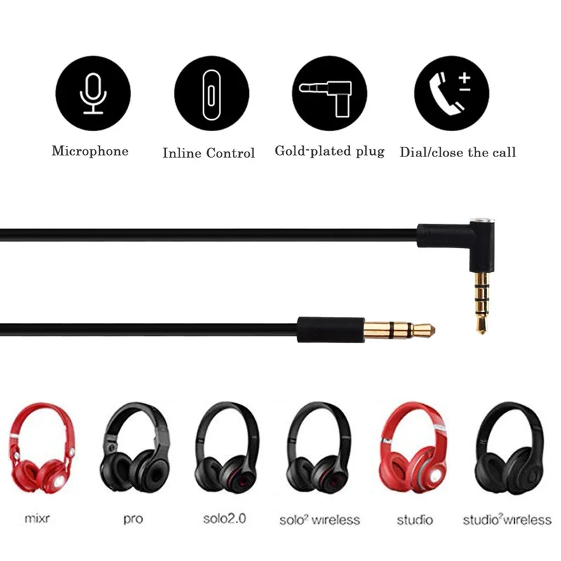 Replacement Audio Cable for Beats Headphones 3 Replacement Audio Cable for Beats Headphones - Image 3