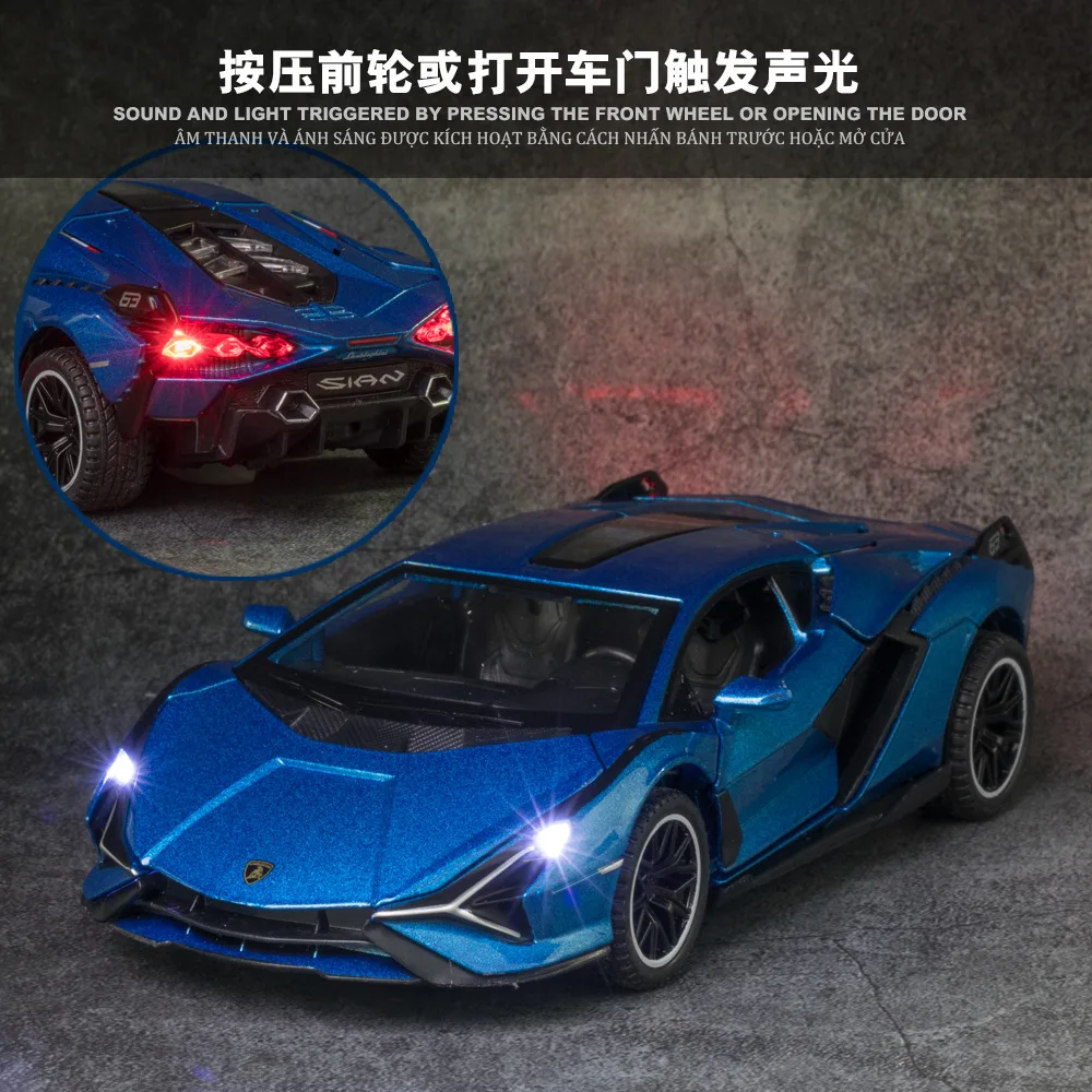 Lamborghini Sian FKP37 1:32 Diecast Model Car 2 Lamborghini Sian FKP37 1:32 Diecast Model Car - Image 2