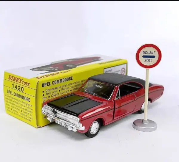 Dinky Toys 1:43 Scale Red Opel Commodore Model - Image 2